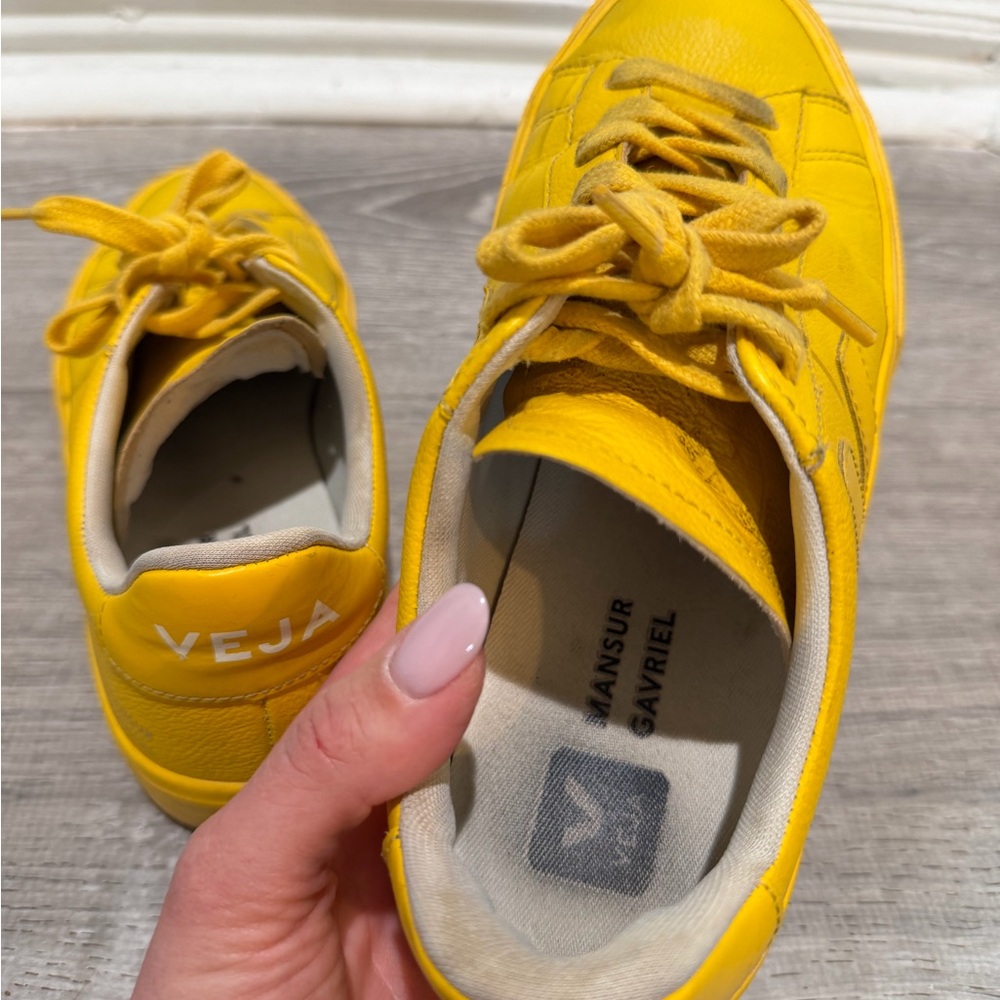 Veja x Mansur Gavriel Campo Sneaker in Sunshine Yellow - Women's EU 39 - Picture 7 of 10